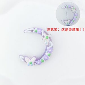 Butterfly moon boat-purple (1 piece)