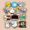 Wholesale Cartoon Duck series cute English letter brooch