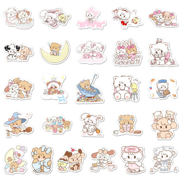 Wholesale 56 cute cartoon soft and adorable Mikko doodle stickers