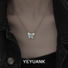 Wholesale fashion minimalist versatile niche design butterfly necklace