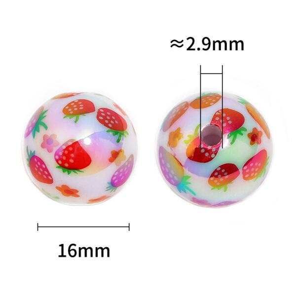 O1CN0134dhUp2D64yxCWnWS_2219394328559-0-cib Wholesale Acrylic Milk Strawberry Printed Loose Beads