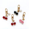 Wholesale Cherry Cute Red Fruit Metal Keychain