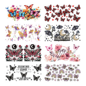 Wholesale UV Transfer Paste Glass Crystal Label Crystal Paste Cross-border Special Paste for 16oz Glass Cup 23cmX11cm