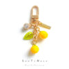 Wholesale Handmade Orange Lemon Ft Metal Keychain