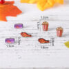 O1CN0138vbyM1ZzQ8TmTnO0_2214986983265-0-cib Wholesale Hamburger Hot Dog Chicken Leg Popcorn Coke Food Earrings