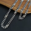 Wholesale Thorny Cuban Chain Stainless Steel Punk Knot Necklace