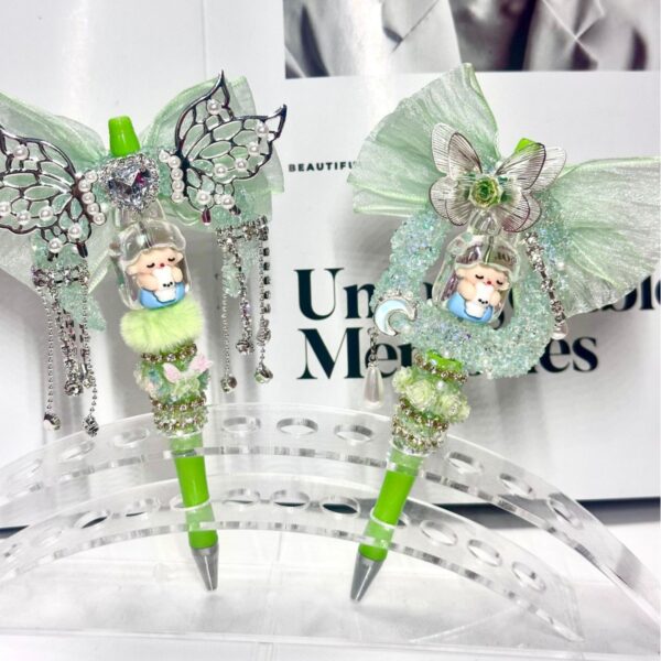 Wholesale Butterfly moon with holes for pen, heavy work, beaded pen, beaded