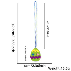 green colored egg / Easter Necklace