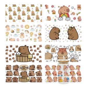 Wholesale UV Transfer Paste Glass Crystal Label Crystal Paste Cross-border Special Paste for 16oz Glass Cup 23cmX11cm