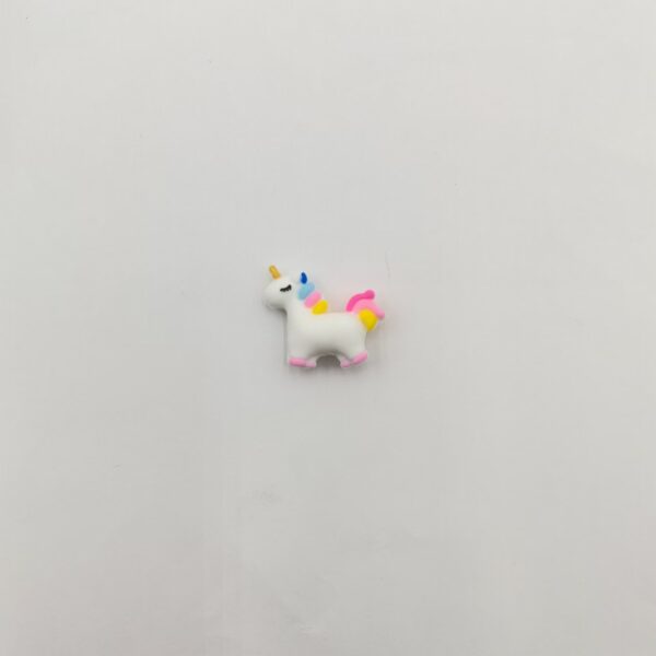 Wholesale 10pcs 3D Unicorn Silicone Cute Cartoon DIY Beads