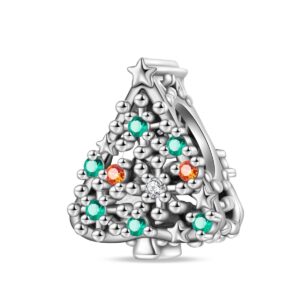 Cyc216-snowflake christmas tree beads
