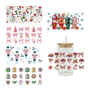 Wholesale UV Transfer Paste Glass Crystal Label Crystal Paste Cross-border Special Paste for 16oz Glass Cup 23cmX11cm