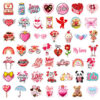Wholesale Romantic Pink Valentine's Day Cartoon Graiti Stickers
