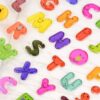Wholesale Colorful Transparent Candy Stereo 3D Number Symbols English Letters Crystal Stickers Kidsren's Decoration DIY Stickers