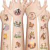 Wholesale 10pcs Children's Cartoon Fun Horse Temporary Tattoo Stickers
