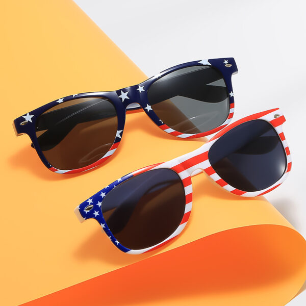 Wholesale Mi Ding style Independence Day flag party sunglasses