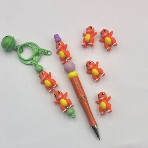 Wholesale 10pcs Printed Creative Color Cartoon Beads
