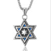 Wholesale Titanium Steel Hexagram Men's Necklace