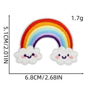Rainbow cloth patch 4#