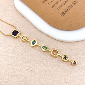 Xl5170 square love necklace gold
