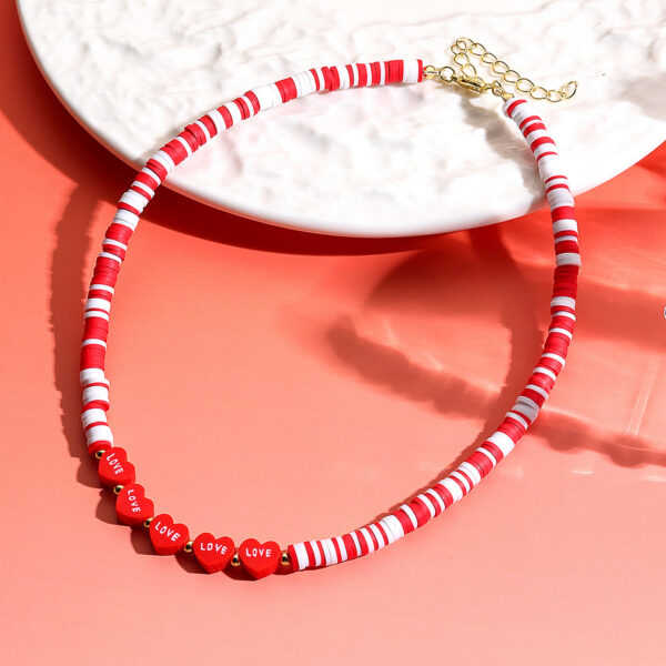 Wholesale Red Rose Bracelet and Necklace Valentine's Day Jewelry Set