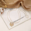 Wholesale Alloy Heart Layered Clavicle Necklace