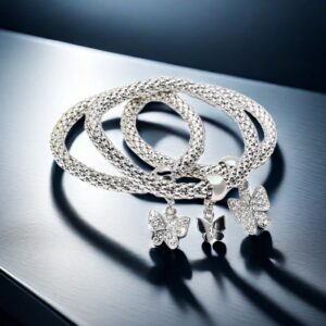 Ab680-14 white k color butterfly