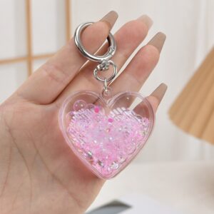 Luminous love [pink] / Keychain + luminous oil bottle