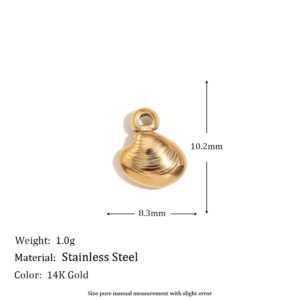 Clam pendant-gold