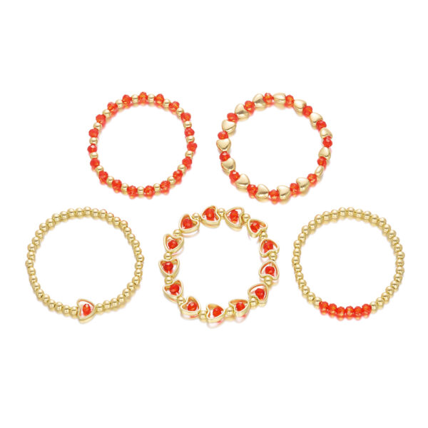 O1CN013SBbDE1bDS0Q8pti8_952103431-0-cib Wholesale Valentine's Day Creative Red Heart Crystal Bracelet Set