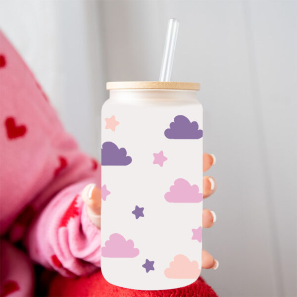 Wholesale Uv Transfer Sticker Glass Cup Crystal Label Crystal Sticker Cross-Border Exclusive for 16oz Glass Cup Special Sticker 23Cmx11Cm