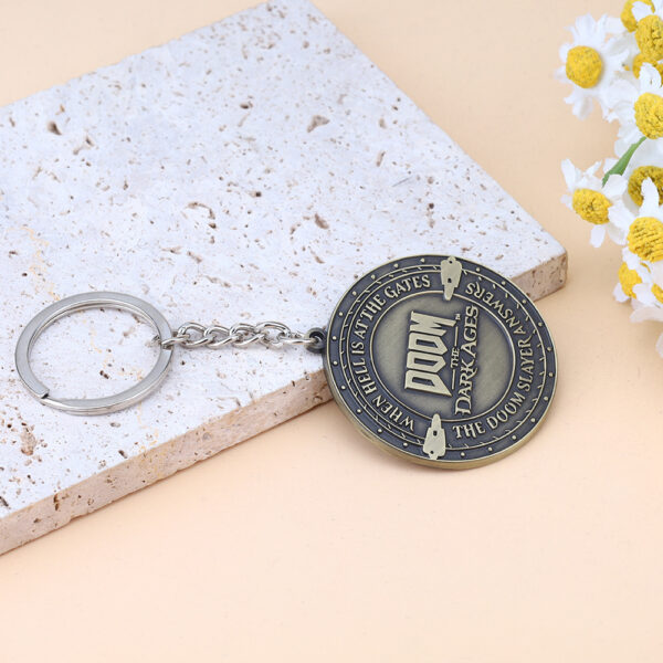 Wholesale Game Peripherals Retro Metal Keychain Pendant