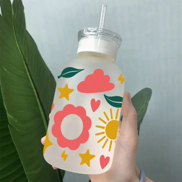 Wholesale Uv Transfer Sticker Glass C Crystal Label Crystal Sticker Exclusive for 16oz Glass C Special Sticker 23Cmx11Cm