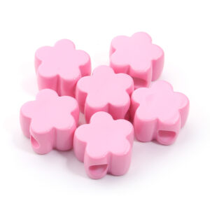 Flowers pink / Outer diameter 22mm, hole diameter 6.2mm