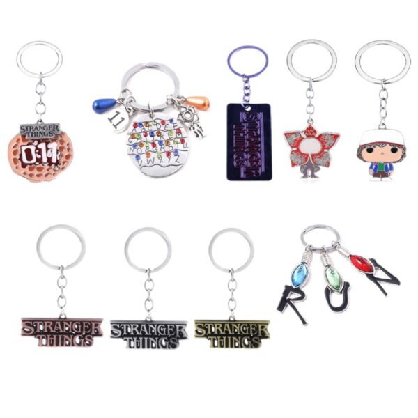 Wholesale Cartoon 26 letter waffle metal keychain