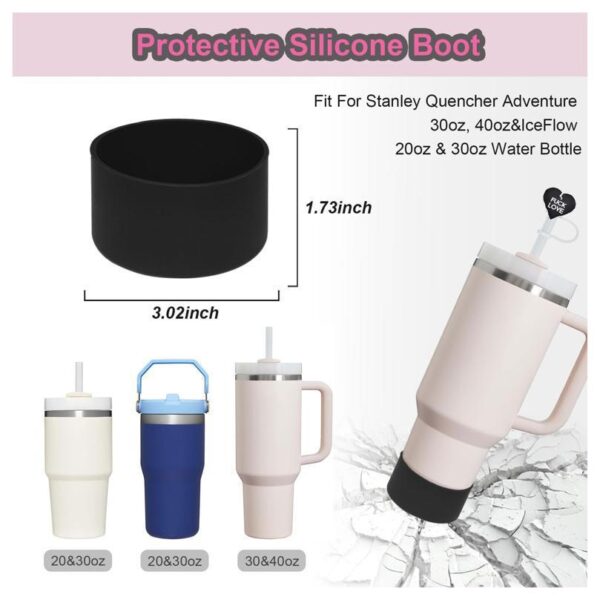 Wholesale Black Cup Set Cross Keychain 40oz Cup Accessories Set