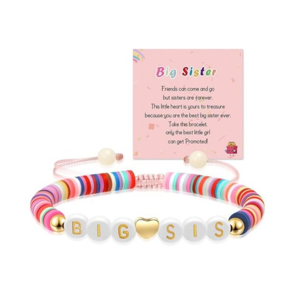 Wholesale Rainbow letter colored sliced soft ceramic bracelet