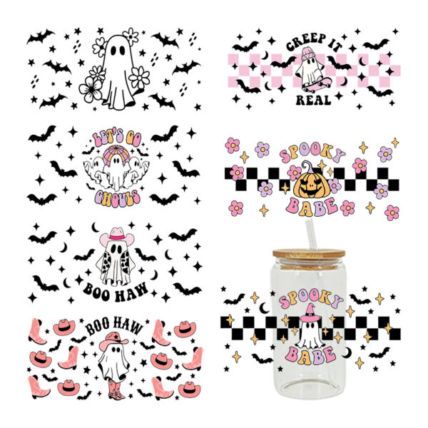 Wholesale UV Transfer Paste Glass Crystal Label Crystal Paste Cross-border Special Paste for 16oz Glass Cup 23cmX11cm