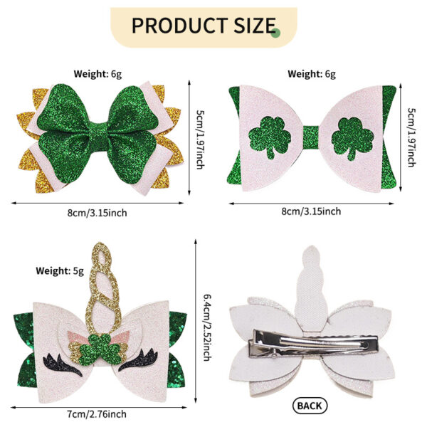 O1CN013dfTy01CGmPJ9AQOR_949680054-0-cib Wholesale St. Patrick's Day Clover Hat Bow Hair Accessories