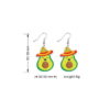 Wholesale Colorful Fruit Acrylic Earrings Holiday Pendant