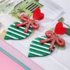 Wholesale Love Bow Valentine's Day Acrylic Earrings