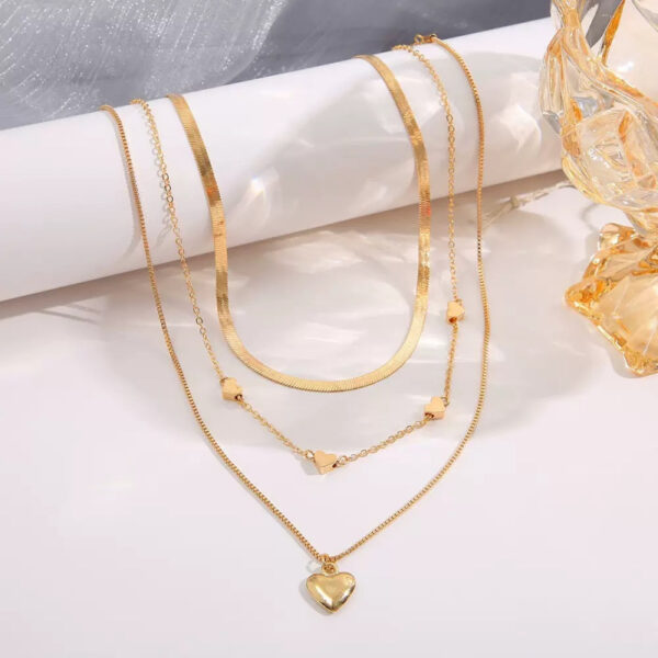 O1CN013lae0z1RNOOQjbfK9_2219658172099-0-cib Wholesale fashion love necklace all-match multi-layer necklace