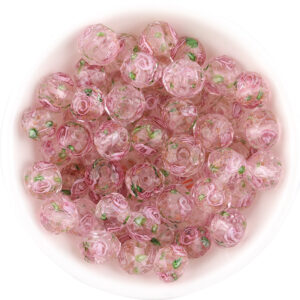 Light pink / The diameter is about 10mm, the thickness is about 7.6mm, and the aperture is about 1.8mm.