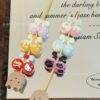 Wholesale 10pcs relief cake cartoon cat cherry acrylic beads
