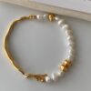 Wholesale Baroque Pearl OT Buckle Natural Fluid Bracelet