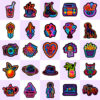 Wholesale 50 Cool Neon Graffiti Stickers