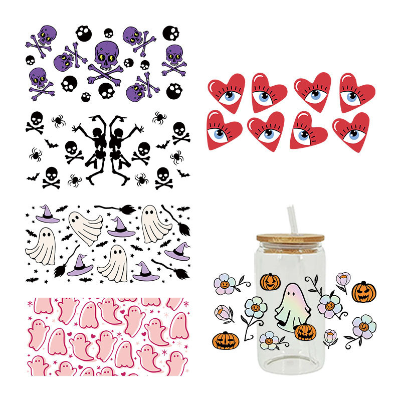 Wholesale UV Transfer Paste Glass Crystal Label Crystal Paste Cross-border Special Paste for 16oz Glass C 23cmX11cm