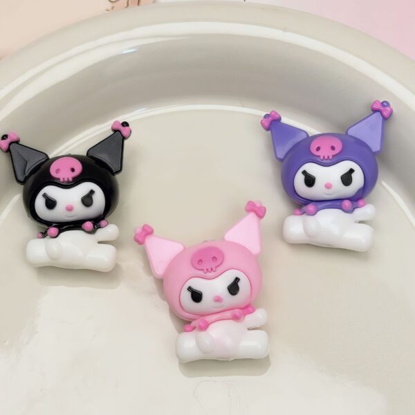 Wholesale Cartoon Perforated 3D Cute Rubber Beads DIY Beads OLY Exclusive