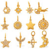 Wholesale Star Moon Angel Diamond Set Necklace Pendant Accessories