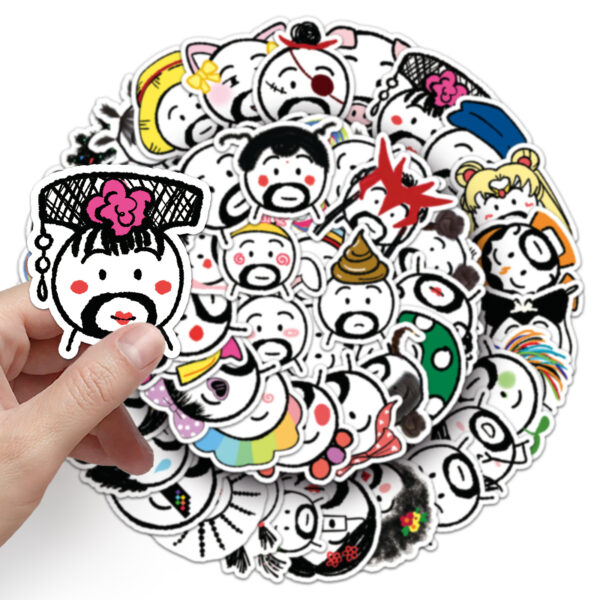 Wholesale 50 funny expression bag stickers funny fun creative colorful stickers OLY Exclusive